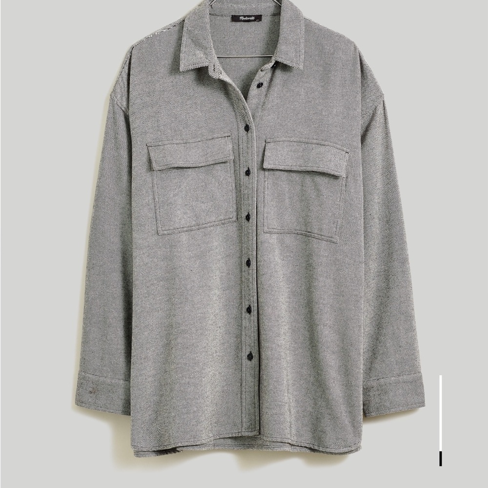 Madewell Gray Button Down Shirt